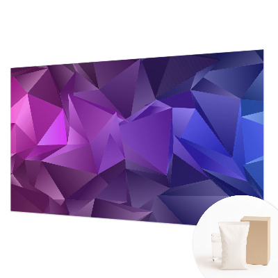 Custom size wall mural Purple triangles