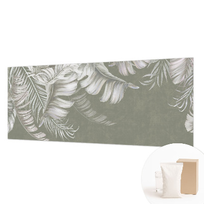 Modern wall mural for living room Delicate leaves