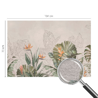 Premium wall mural for bedroom Tropical flowers
