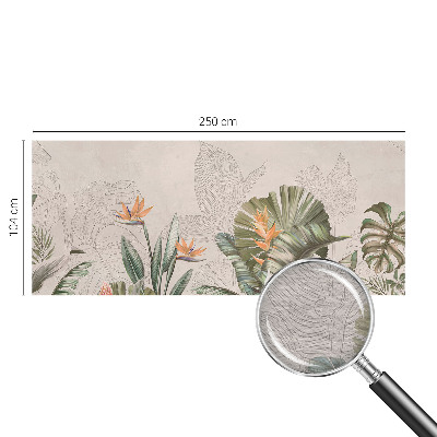 Premium wall mural for bedroom Tropical flowers