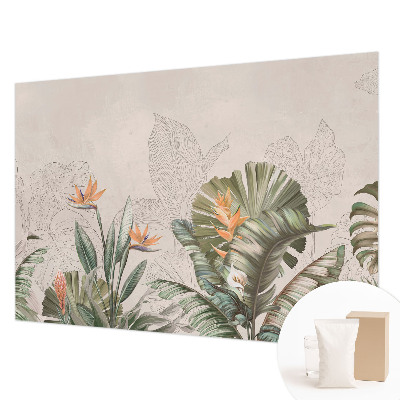 Premium wall mural for bedroom Tropical flowers