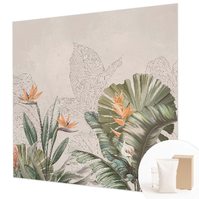 Premium wall mural for bedroom Tropical flowers