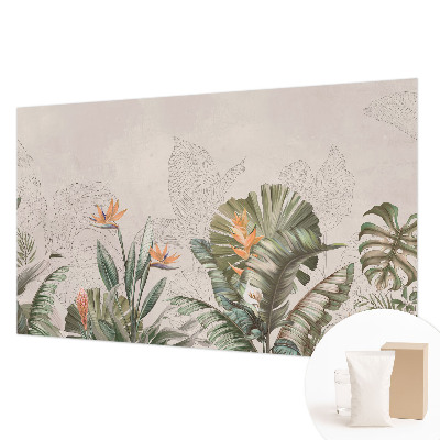Premium wall mural for bedroom Tropical flowers