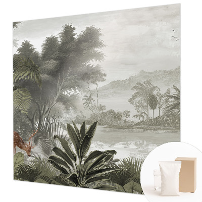 Decorative wall mural for living room Tropical oasis