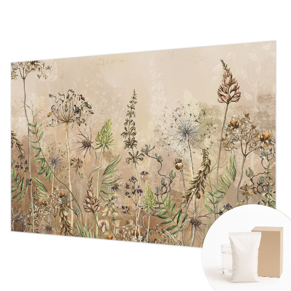 Non-woven wall mural Rustic flowers