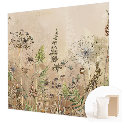 Non-woven wall mural Rustic flowers