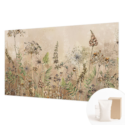 Non-woven wall mural Rustic flowers