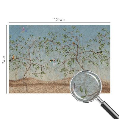 Wall mural Birds in the trees