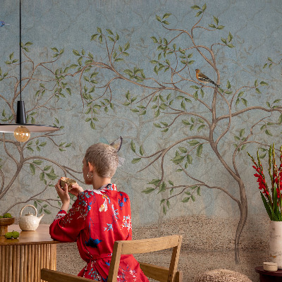 Wall mural Birds in the trees