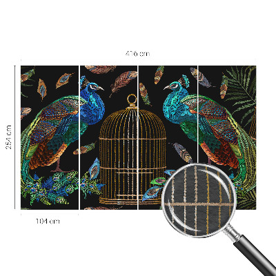 Large wall mural wallpaper Peacock image