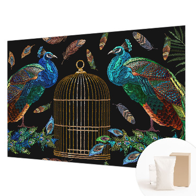 Large wall mural wallpaper Peacock image