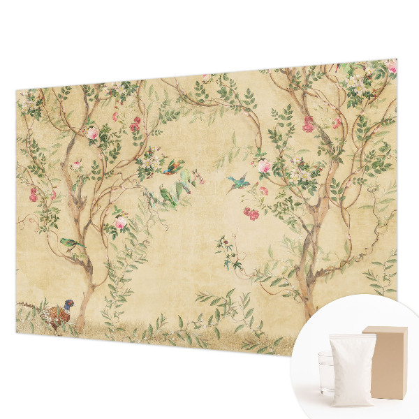 Bedroom wall mural wallpaper Floral accents