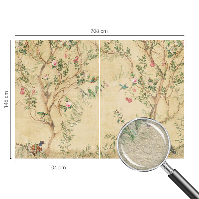 Bedroom wall mural wallpaper Floral accents