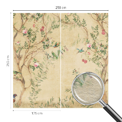 Bedroom wall mural wallpaper Floral accents