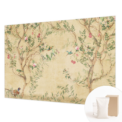 Bedroom wall mural wallpaper Floral accents