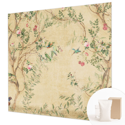 Bedroom wall mural wallpaper Floral accents