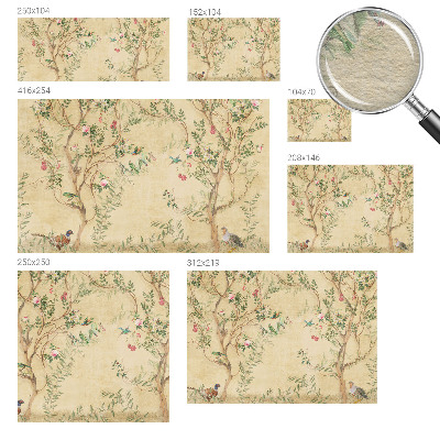 Bedroom wall mural wallpaper Floral accents