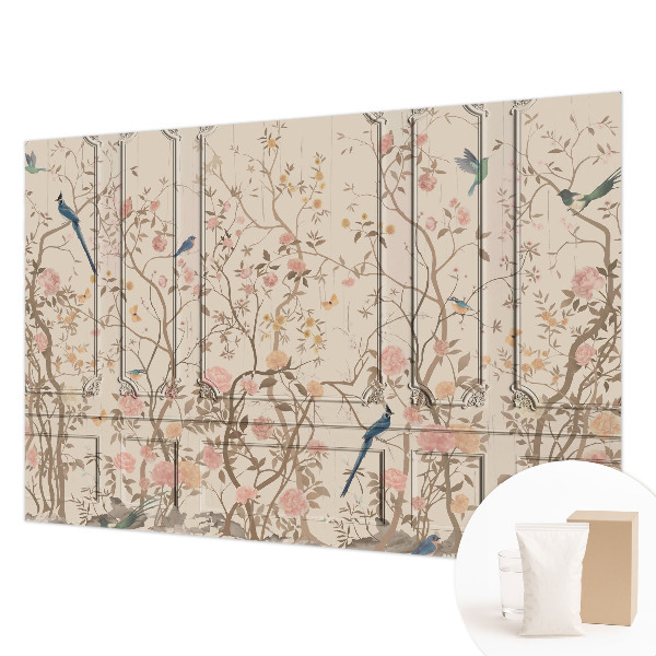 Large wall mural wallpaper Birds and flowers