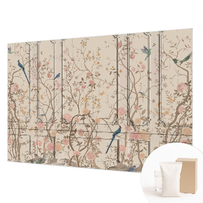 Large wall mural wallpaper Birds and flowers