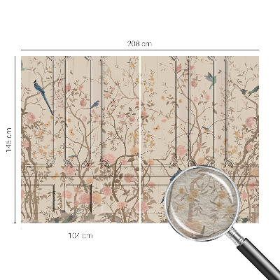 Large wall mural wallpaper Birds and flowers