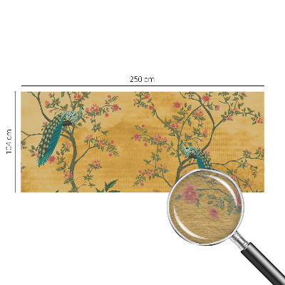 Modern wall mural for bedroom Peacock trees