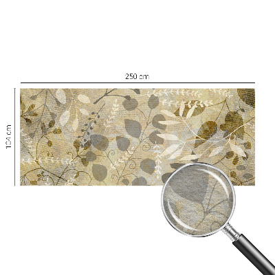 Modern wall mural for living room Twig leaves