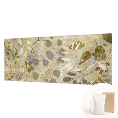 Modern wall mural for living room Twig leaves