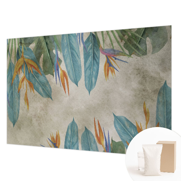 High quality wall mural wallpaper Tropical flowers