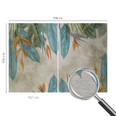 High quality wall mural wallpaper Tropical flowers