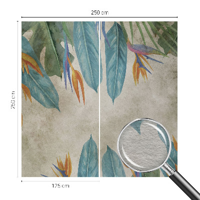 High quality wall mural wallpaper Tropical flowers