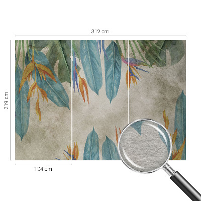 High quality wall mural wallpaper Tropical flowers