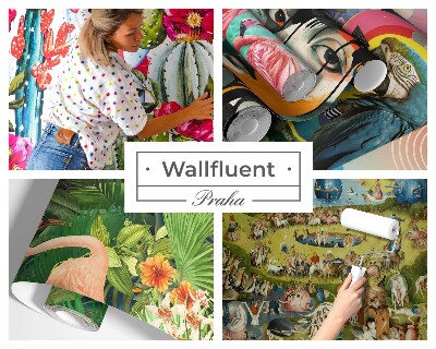 High quality wall mural wallpaper Tropical flowers