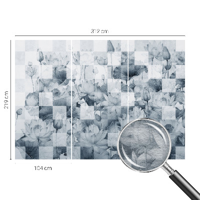 Wall mural for living room Lotus flowers