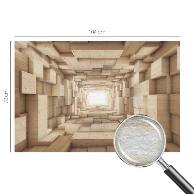 Large wallpaper mural Wooden tunnel