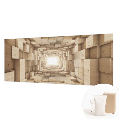 Large wallpaper mural Wooden tunnel