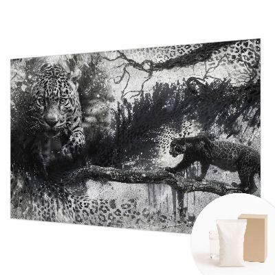 Large wall mural Abstract leopards