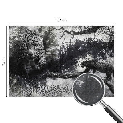 Large wall mural Abstract leopards