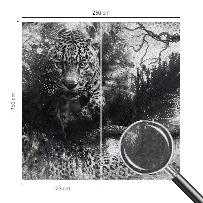 Large wall mural Abstract leopards