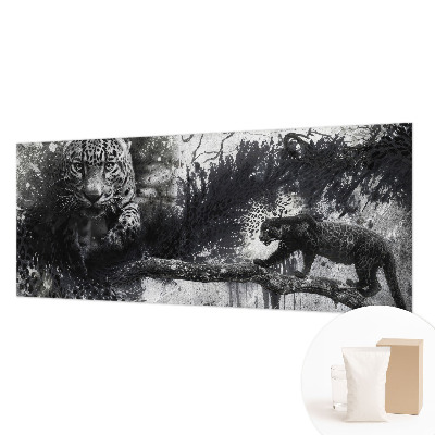Large wall mural Abstract leopards