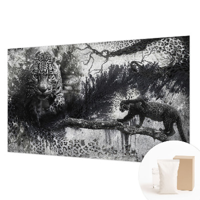 Large wall mural Abstract leopards