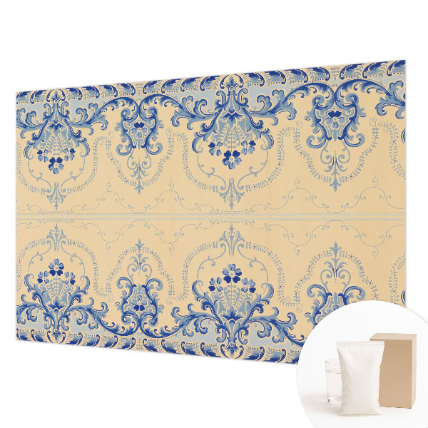 Large wall mural wallpaper Blue ornaments