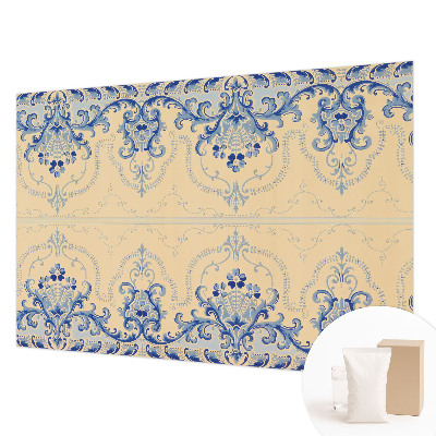 Large wall mural wallpaper Blue ornaments
