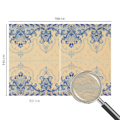 Large wall mural wallpaper Blue ornaments