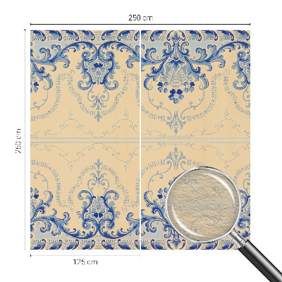 Large wall mural wallpaper Blue ornaments