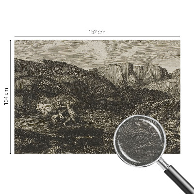 Custom size wall mural Mountain journey