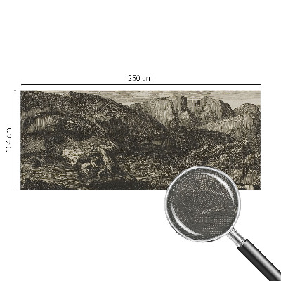 Custom size wall mural Mountain journey