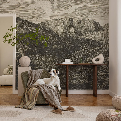 Custom size wall mural Mountain journey