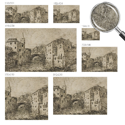 Modern wall mural City panorama