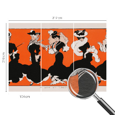 Modern wall mural for living room Women's outfits