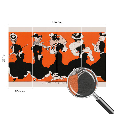 Modern wall mural for living room Women's outfits